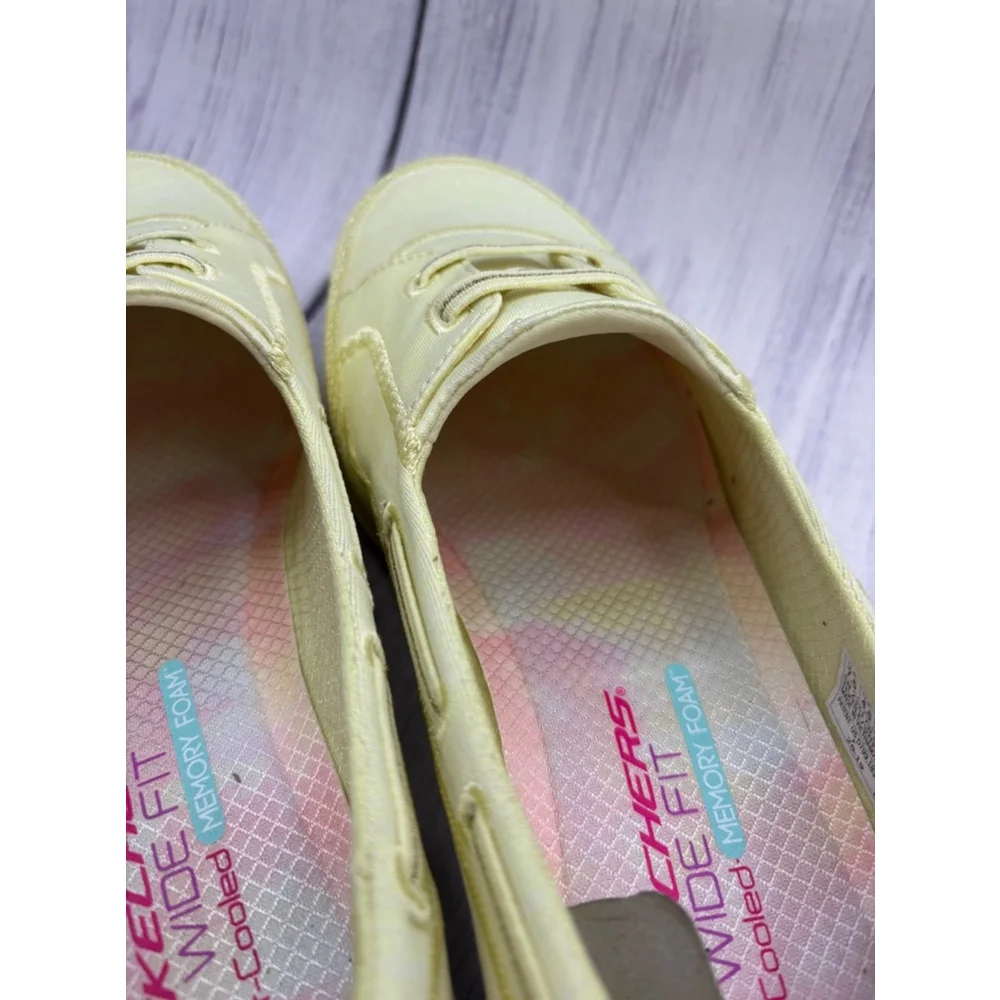 Women's Skechers microburst bungee slip on Shoes, 7.5, Yellow
